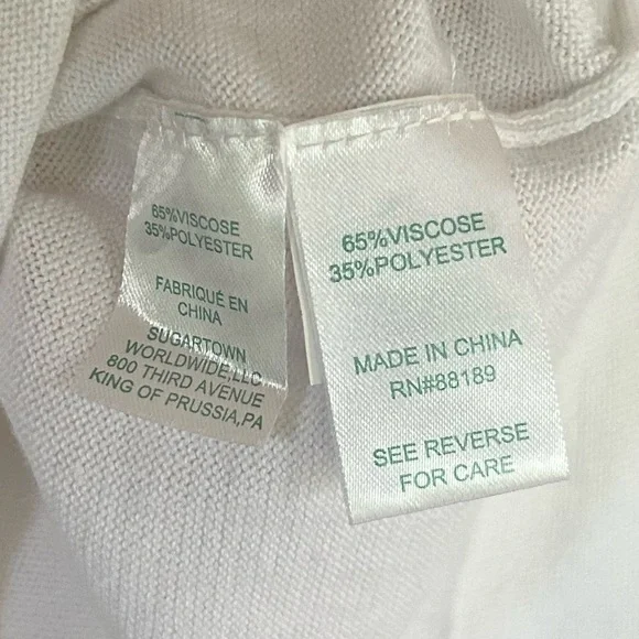 LILLY PULITZER Knit Cropped 3/4 Sleeve Cardigan Preppy Old Money Parisian Size M - Picture 12 of 13